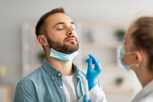 Nasal swab for PCR test